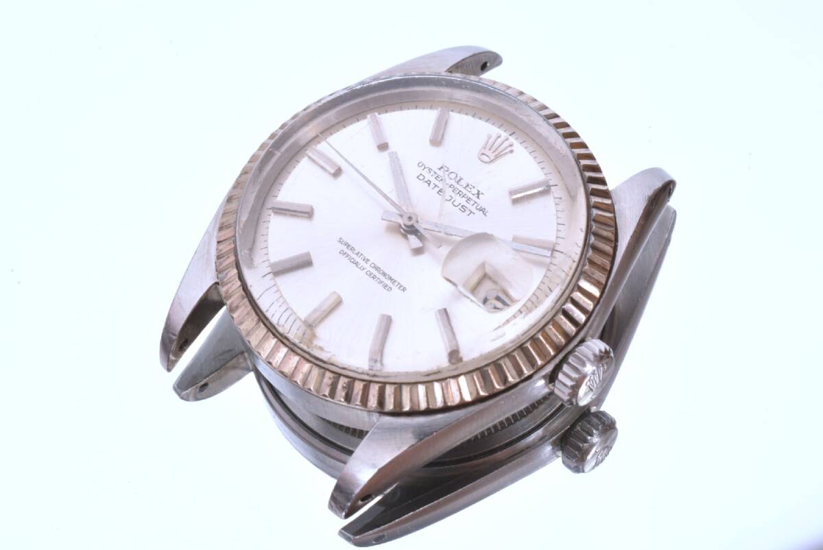 【ビンテージ/1965年頃】ROLEX ロレックス DATEJUST デイトジャスト / Ref.1601 / cal.1570 / シルバー文字盤 / WGベゼル / 稼働品の画像3