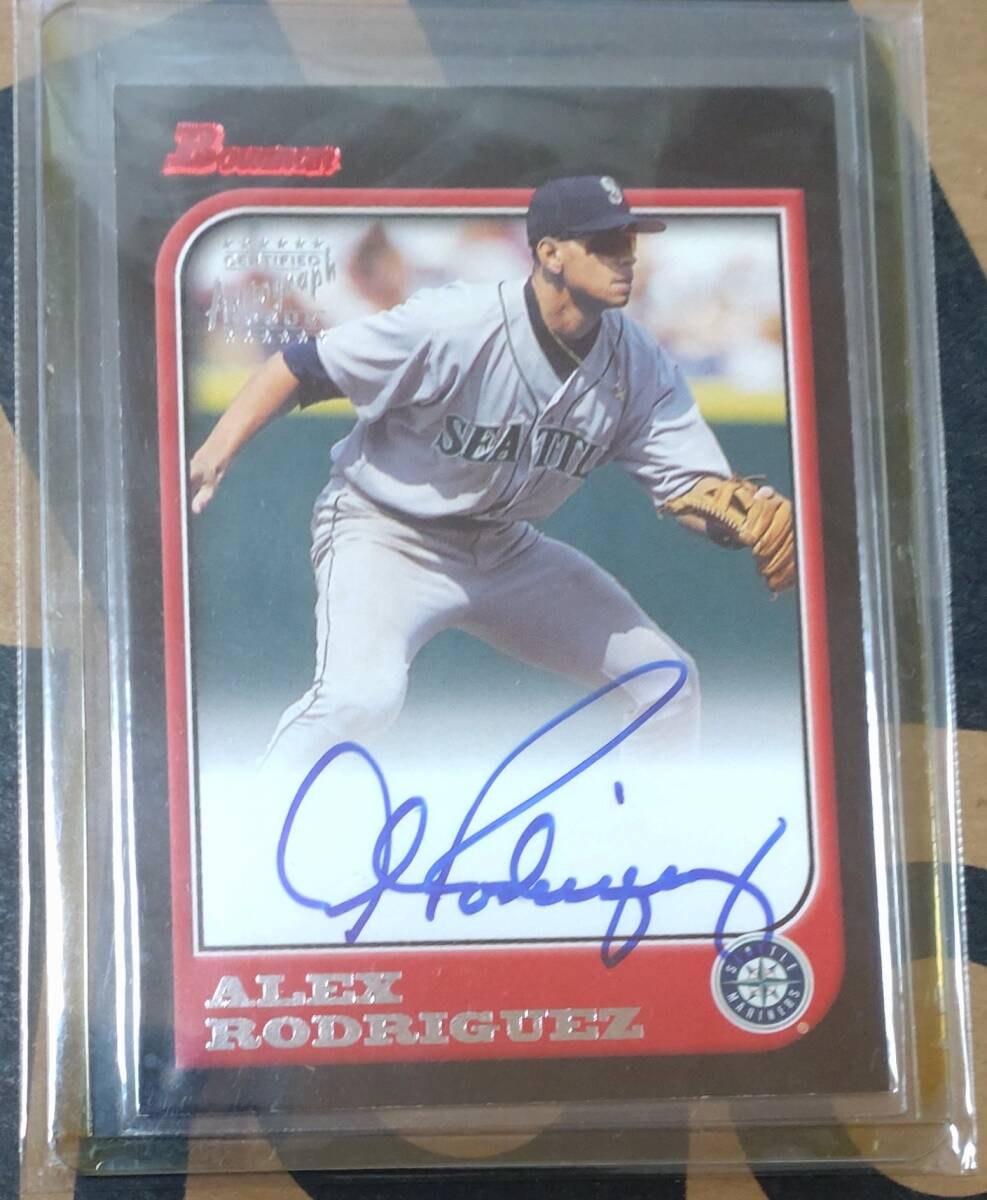 topps BoWman AUTO ALEX RODRIGUEZ A-ROD アレックス　ロドリゲス_画像1