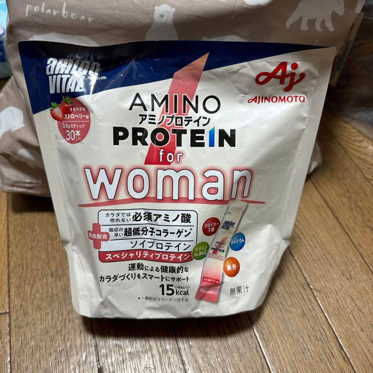 アミノバイタル アミノプロテイン for woman ストロベリー味 3.8g × 30本入