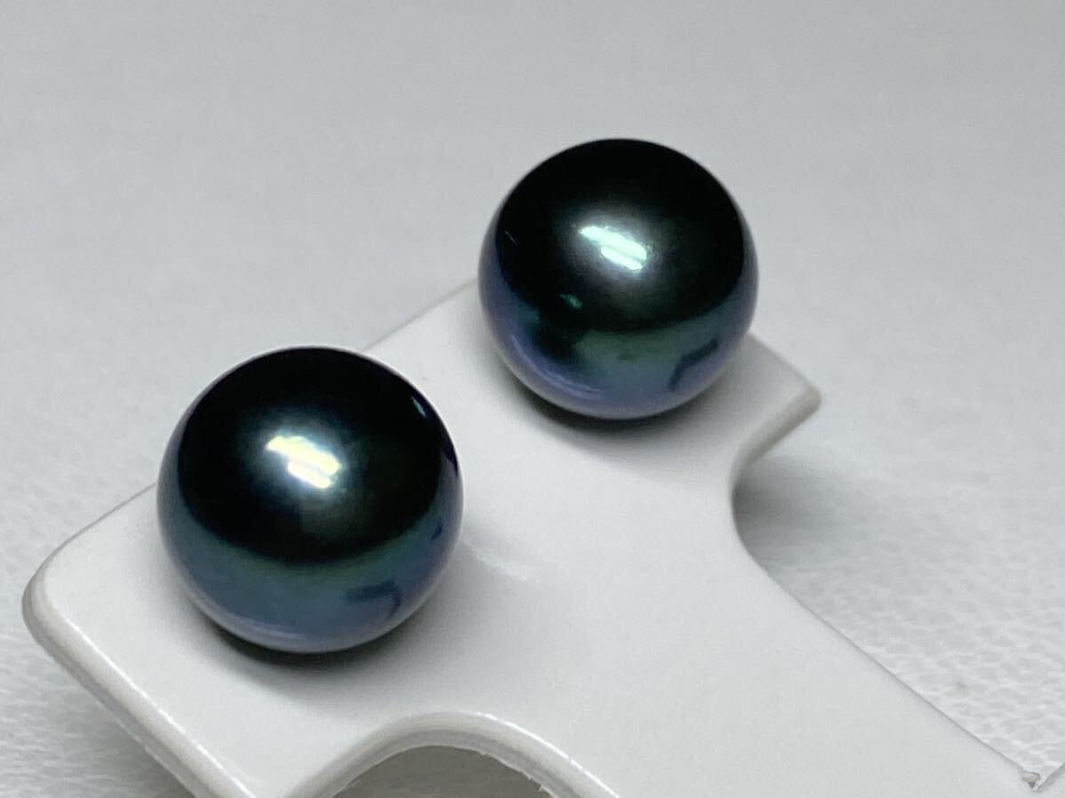【光沢あり！8.0mm】K18 天然 あこや真珠 照り艶抜群 2.0グラム 直結ピアス アコヤパール アコヤ真珠 pearl jewelryの画像4