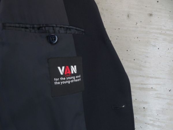 3040s7◆良品です◆金ボタン◆VAN JACKET ヴァンジャケット シングルジャケット A7/紺ブレザー/テーラード/スーツ/スイングトップ/アイビー_画像7