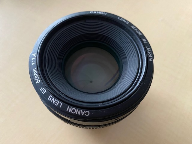 【美品】 Canon キャノン EF50mm F1.4 USM フルサイズ対応 単焦点 レンズ 一眼レフカメラ オートフォーカスの画像3