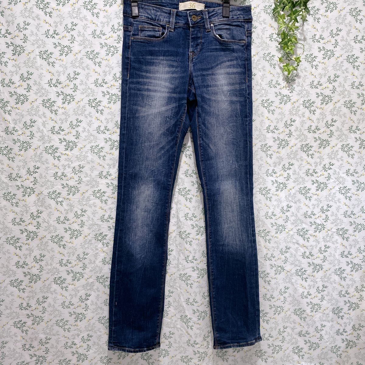 MIKISTAY様 デニム 36ブルー 良い天気様専用 ZARA ザラベーシックデプト ブルー デニム