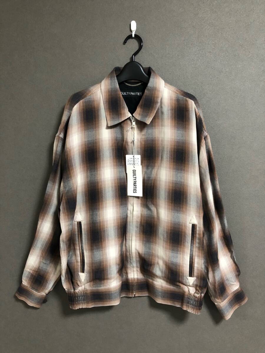 新品 WACKO MARIA 24SS CHECK 50'S JACKET チェック フィフティーズ ジャケット 24SS-WMO-BL13 ワコマリア L ベージュ_画像3