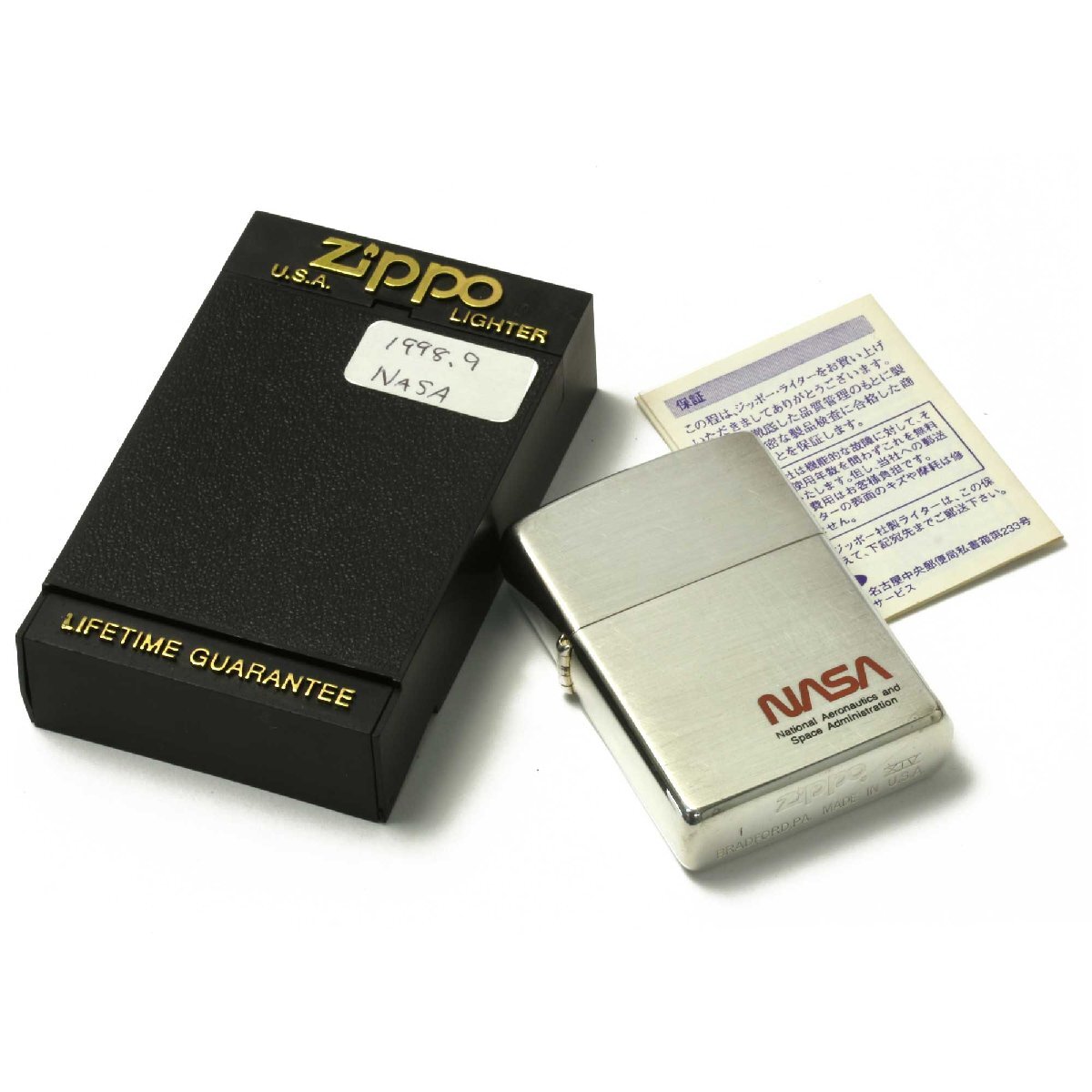 絶版/ヴィンテージ Zippo ジッポー 中古 1998年製造NASA アメリカ航空宇宙局 [C]使用感あり傷汚れあり_画像9