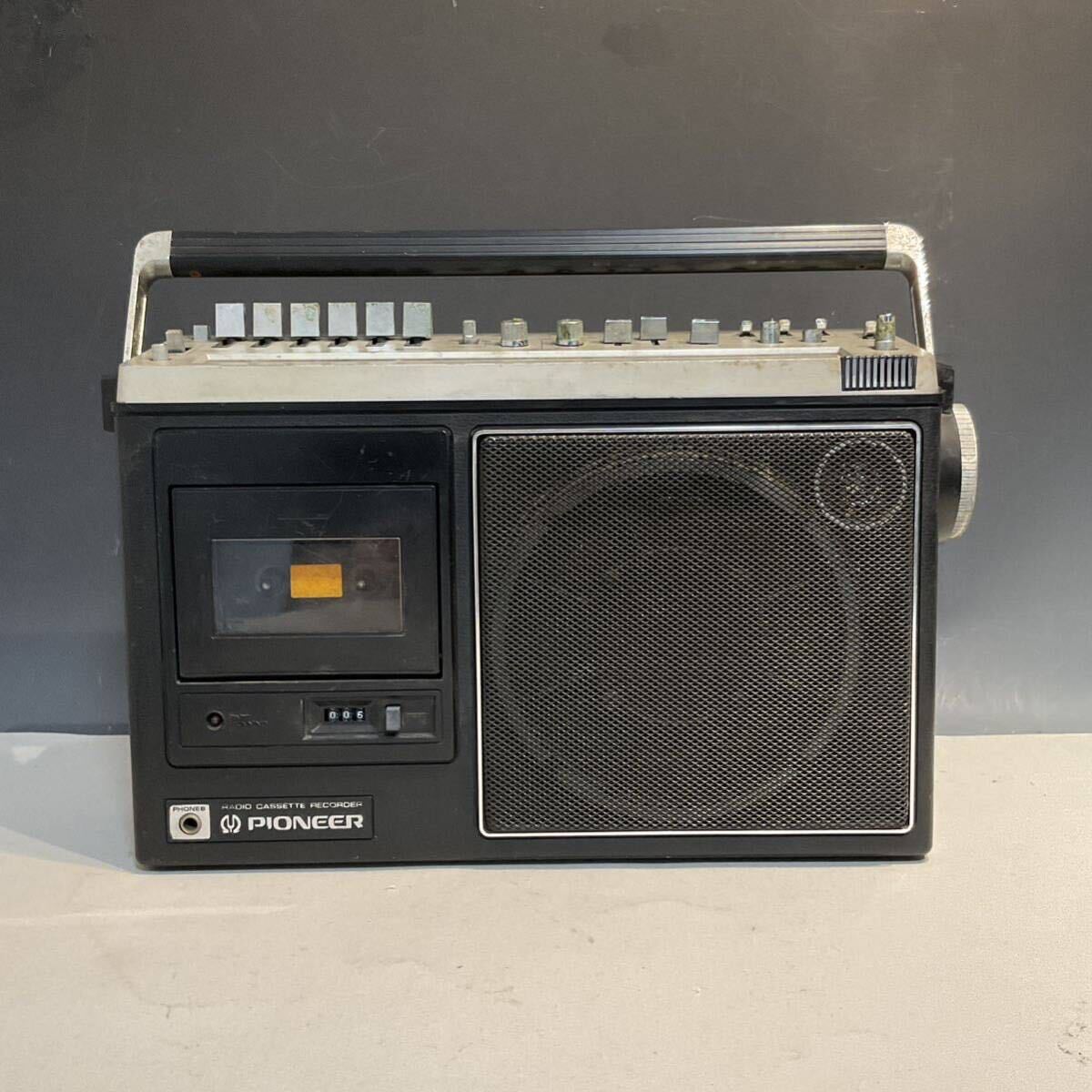 4042401 当時物 PIONEER パイオニア ラジカセ RK-999 ラジオ カセットレコーダー 昭和レトロ 通電可能 ジャンク品の画像1