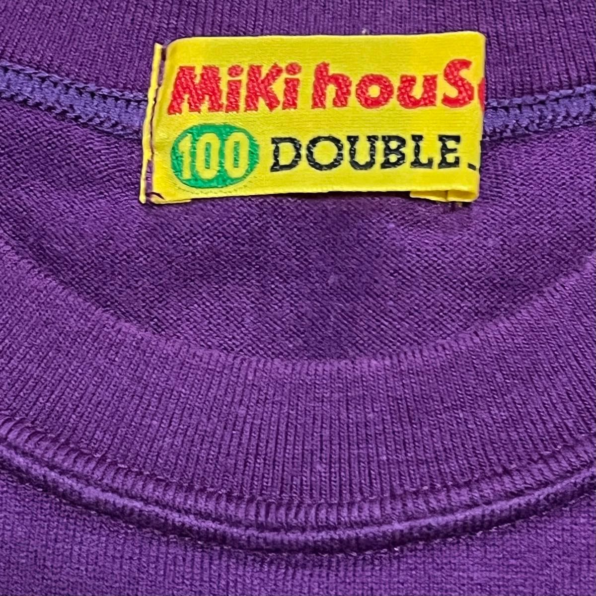 MIKI HOUSE ミキハウス ダブルビー 半袖Tシャツ プリントロゴ 100