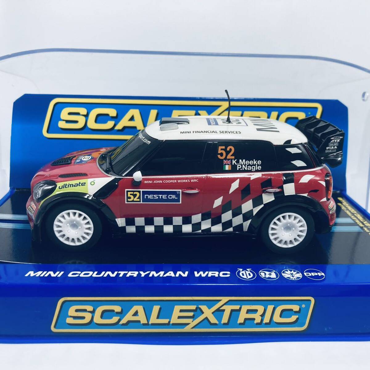 スロットカー SCALEXTRIC 1/32 MINI ミニCOUNTRYMAN WRC カントリーマン JOHN COOPER WORKS WREの画像8