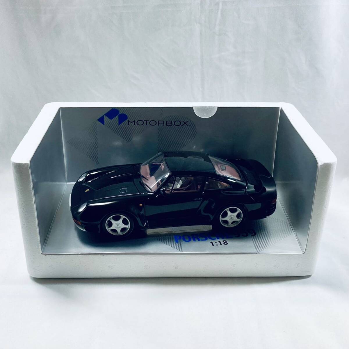 絶版品 exoto (RevellOEM) MOTORBOX 1/18 PORSCHE 959 BLACK 1985 ポルシェ959 ブラック 28901の画像3