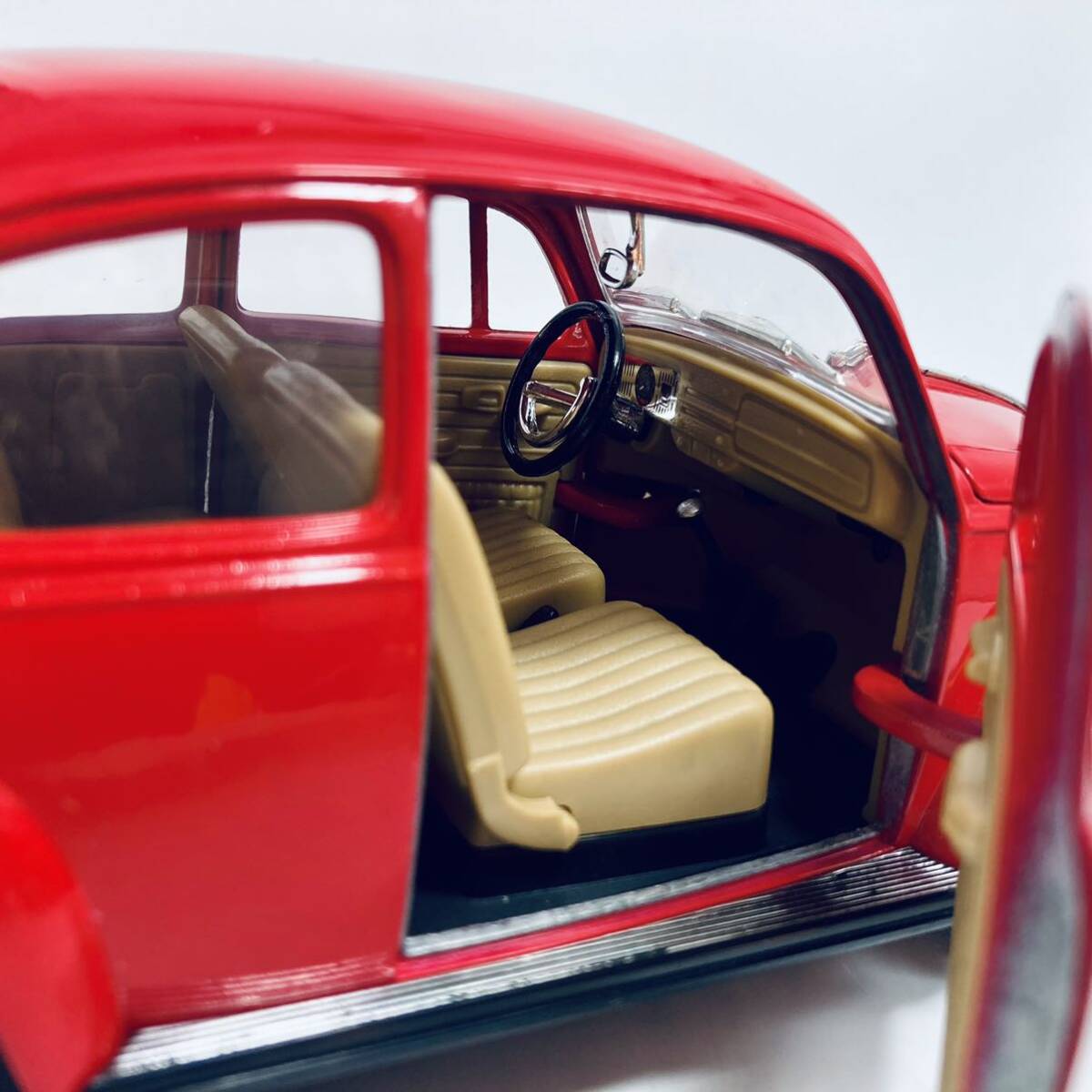 YATMING 1/18 VOLKSWAGEN BEETLE 1967 RED フォルクスワーゲン ビートル レッド_画像7