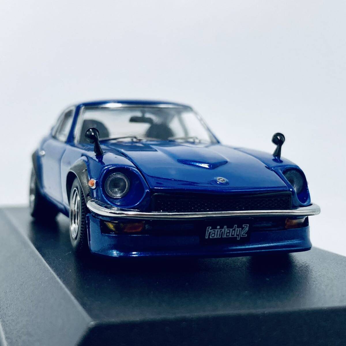 外箱無し KYOSHO 京商 1/43 S30 NISSAN FAIRLADY Z STREET Dark Blue Metallic フェアレディZ ストリート 限定生産品 ワタナベホイールの画像6