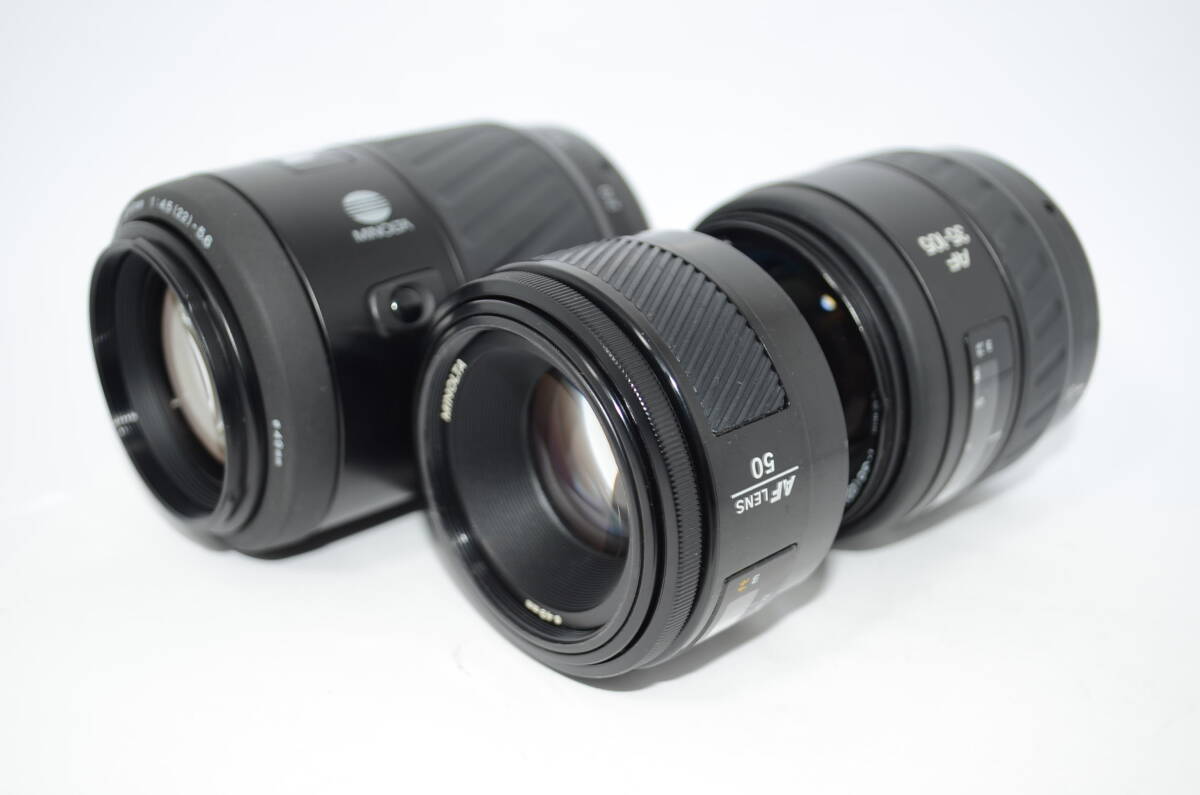 【外観並級】MINOLTA 50mm /35-105mm /70-210mm レンズ3本セット #t13050の画像1