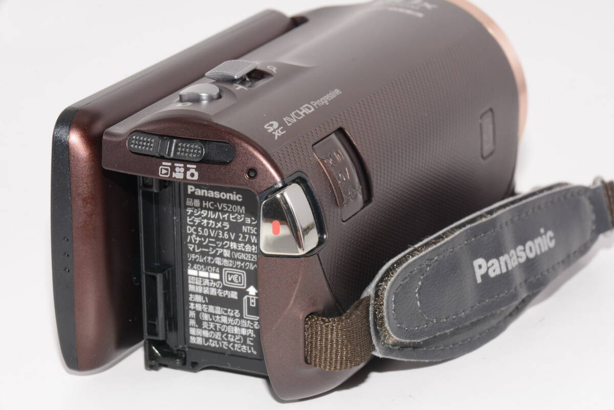 【外観特上級】Panasonic HC-V520M フルHD デジタルビデオカメラ 2013年製 #s6223の画像4