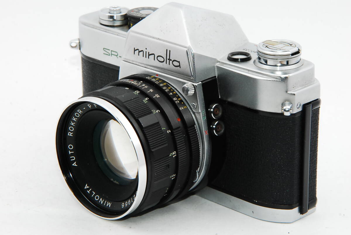 【外観特上級】minolta SR-1 シルバー / AUTO ROKKOR-PF 55mm F2　#s6165_画像1