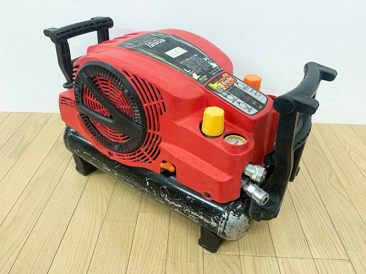 ★ジャンク★MAX マックス スーパーエアコンプレッサー AK-HL1250E 本体 100V 50/60Hz 常圧/高圧兼用 タンク容量11L エアー工具)倉b