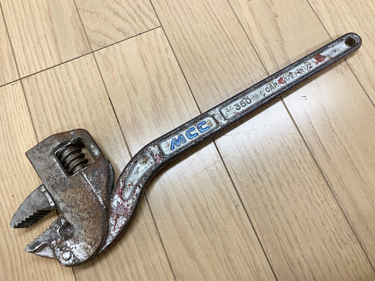 ★中古★3本セット MCC コーナーレンチ 350mm 1/2-1 1/2 パイプレンチ 配管/ガス工事 水道工事 ハンドツール 松阪鉄工所)倉b_画像4