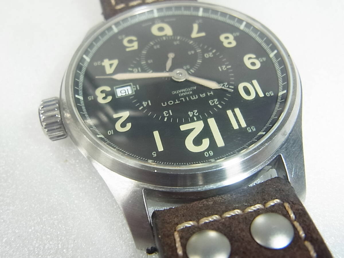 4063 HAMILTON KHAKI ハミルトン カーキ H706650 自動巻 動作品の画像2