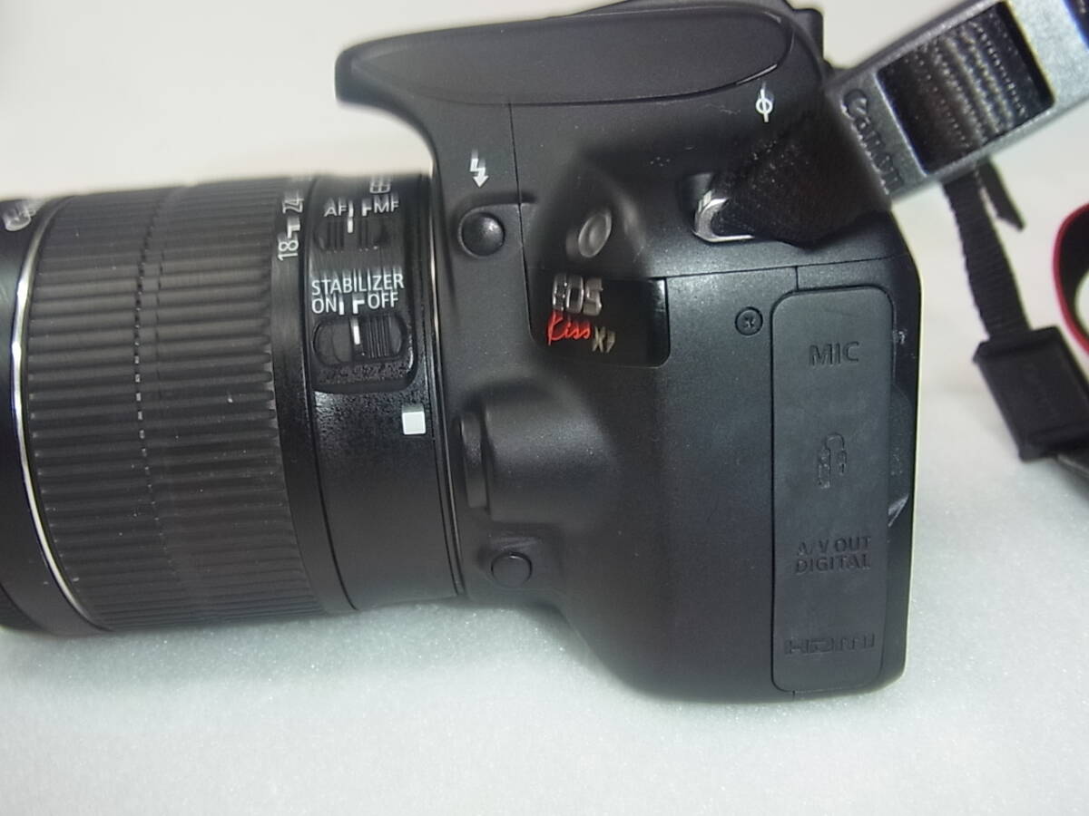 4066 Canon EOS Kiss X7 EF-S 18-55mm 1:3.5-5.6 電源確認済みの画像7