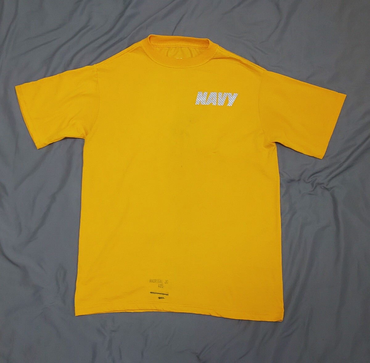 米海軍実物 NAVY PTシャツ 半袖Tシャツ サイズMの画像1
