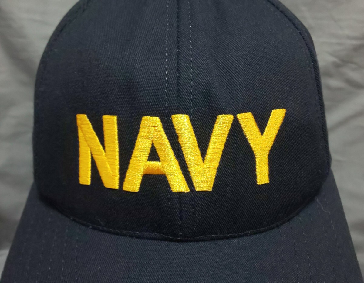 米海軍実物 NAVY 帽子 キャップ フリーサイズの画像6