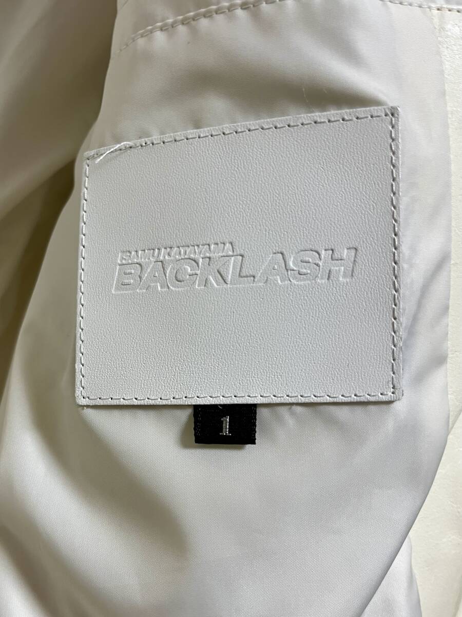 バックラッシュ BACKLASH カンガルーレザー ダウンジャケット 白 ホワイト S(1)サイズ の画像4