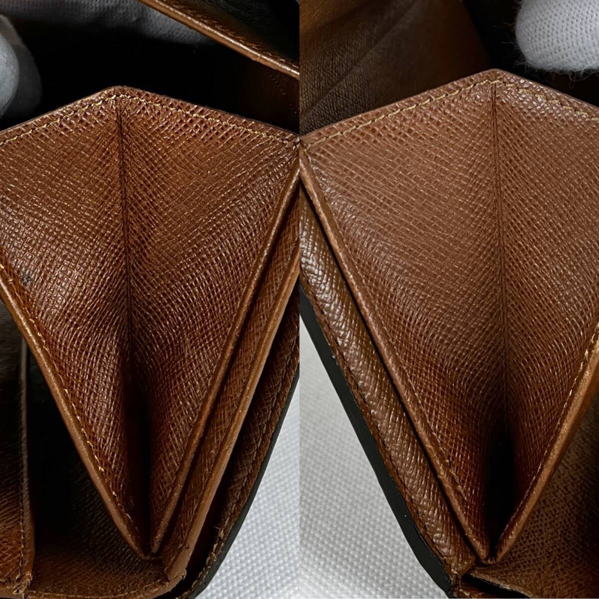 Louis Vuitton ルイヴィトン モノグラム ポルトトレゾール・エテュイパピエ 三つ折り財布 M61202/SP6041の画像7