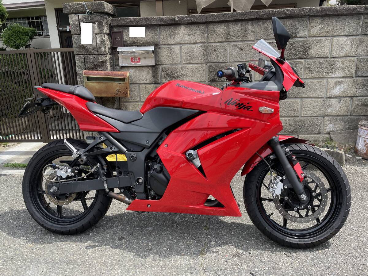 カワサキ ニンジャ250R EX250K 書類 鍵付き NINJA250 レストアベースor部品取り車 事故現状車_画像2