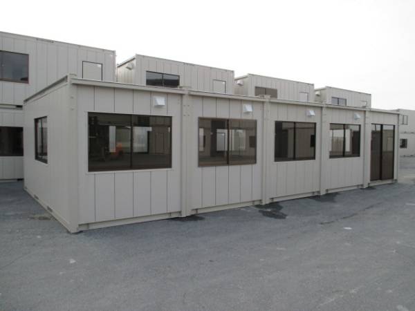 [ Miyagi departure ] super house container storage room unit house 20 tsubo used temporary house prefab warehouse office work place..40.... road place direct sale place agriculture 