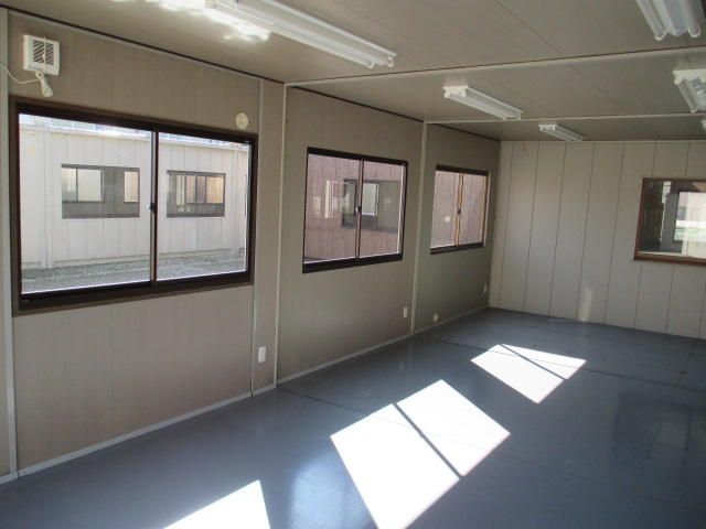 [ Miyagi departure ] super house container storage room unit house 24 tsubo used temporary prefab. warehouse office work place 48... place . road place house Tohoku district 
