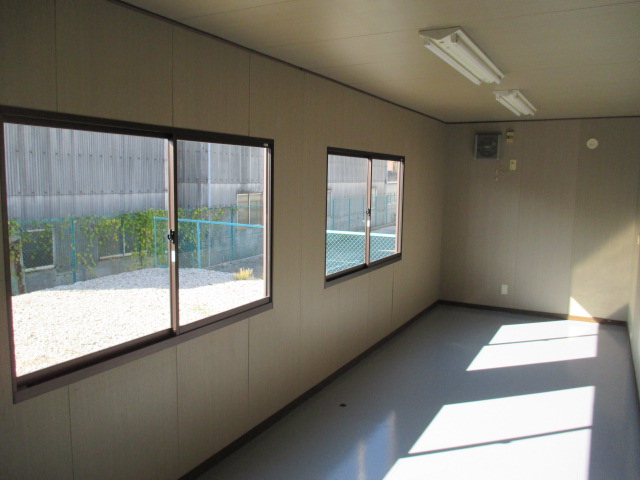 [ Miyagi departure ] super house container storage room unit house 16 tsubo used temporary house real . raw . road place prefab storage warehouse office work store 32 tatami ..