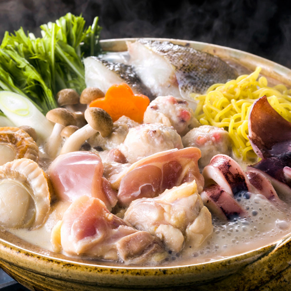  Hokkaido chicken white hot water saucepan B set ( chicken thigh meat 200g*..*..*...* tsumire * raw ramen * sause )