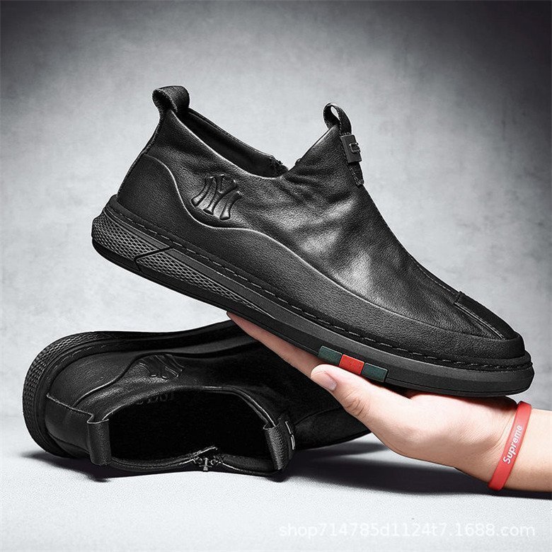 メンズ 革靴 スリッポン ビジネスシューズ ウォーキング 紳士靴 コンフォート 通勤 ワーク オシャレ 男子靴 26.5cm_画像3