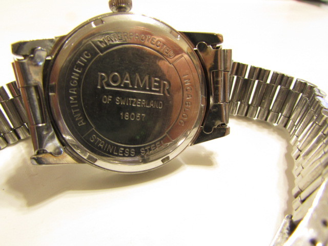 即決商品・骨董市で購入した(　ROAMER/ローマ―　自動巻き腕時計　)　ジャンク品・昭和レトロ・貴重・珍品_画像3