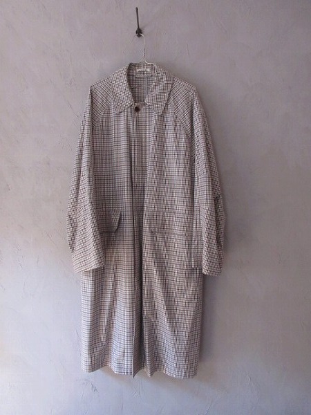  AURALEE オーラリー FINX WEATHER CLOTH CHECK COATの画像2