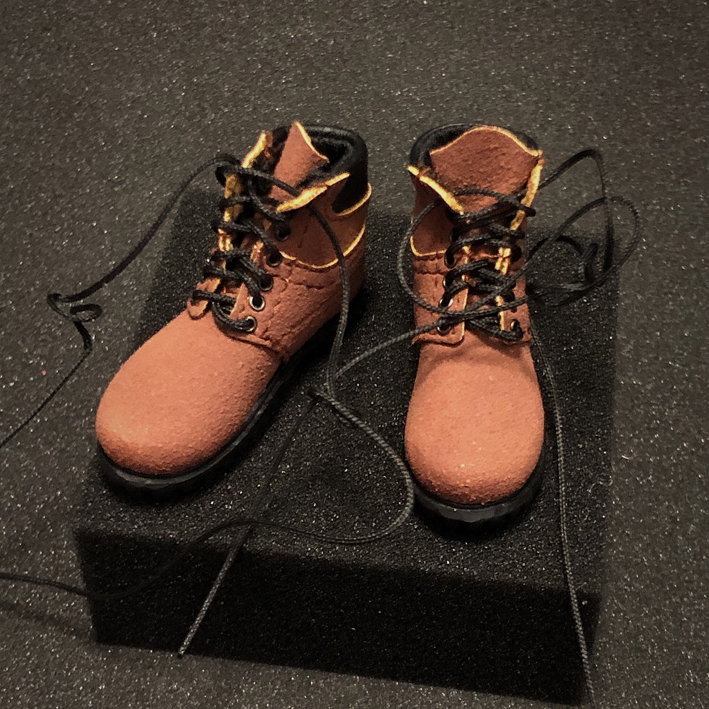  стоимость доставки 120 иен ) 1/6 Brown мужчина ботинки обувь ( осмотр DAMTOYS easy&simple DID VERYCOOL TBleague phicen фигурка 