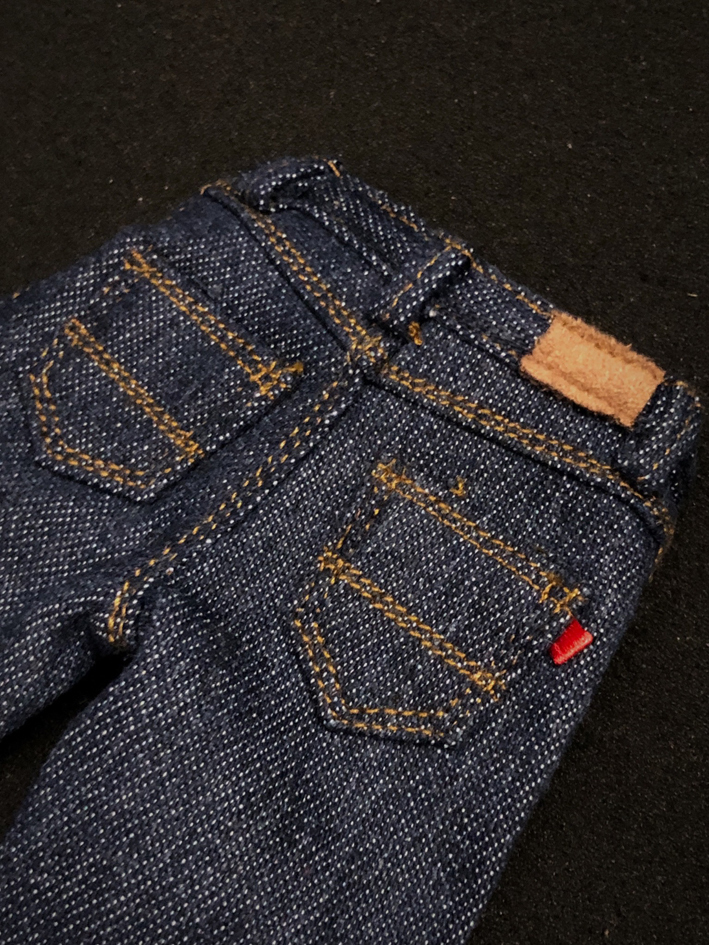  новый версия ) специальная цена 1/6 темно-голубой ремень есть ) Denim мужчина ACNTOYSji- хлеб джинсы ( осмотр DAMTOYS hot игрушки TBleague брюки одежда фигурка 