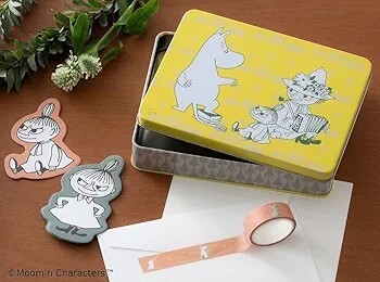 #200 ESSE 2023年7月号 付録 MOOMIN 缶BOXセット マスキングテープ メモ ムーミン 240403_画像1