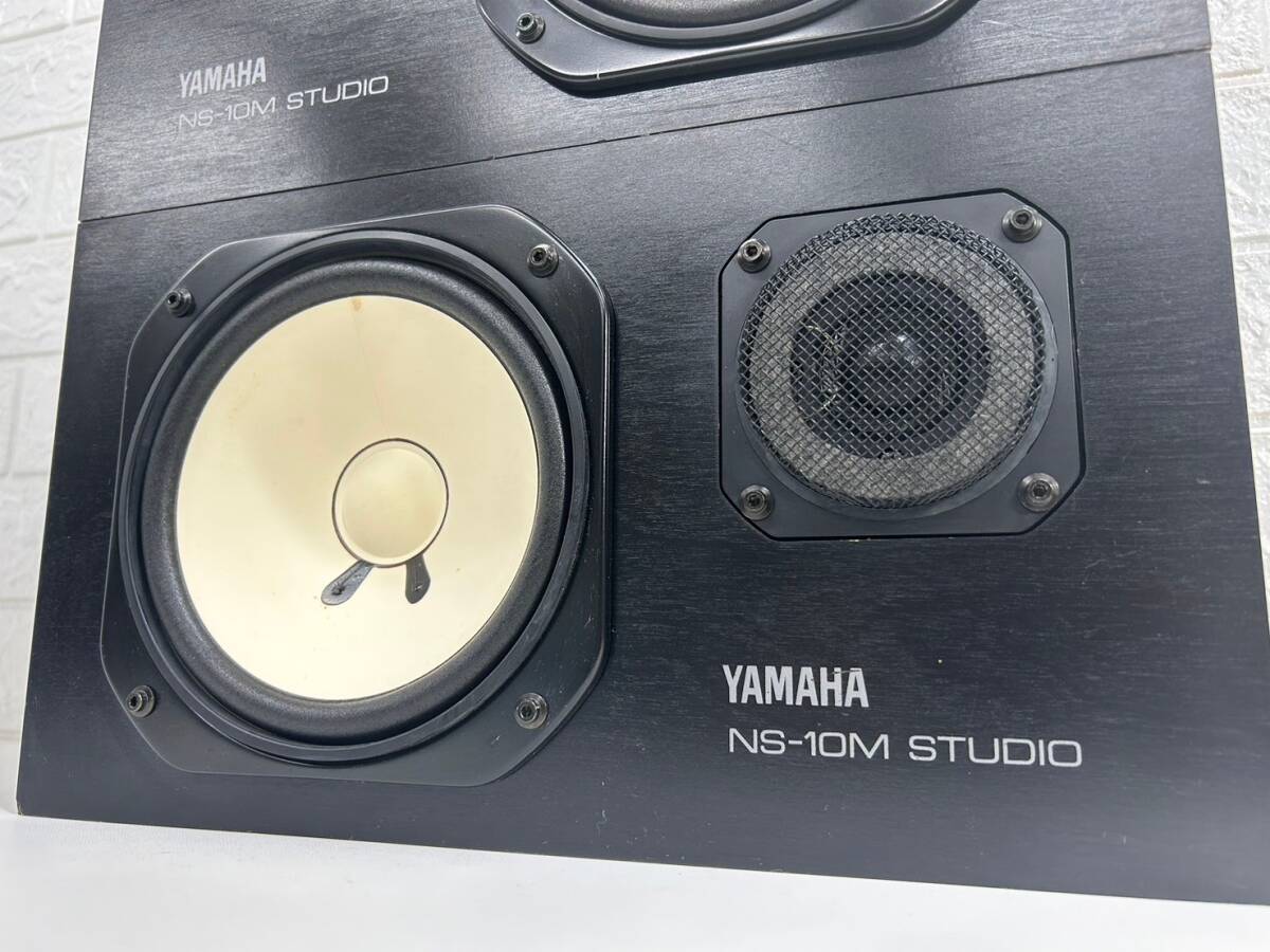 4-4-13 美品 YAMAHA ヤマハ NS-10M STUDIO 2ウェイ モニタースピーカー ペア バナナプラグ対応 テンモニ スタジオ 音響 音楽 speaker music_画像2