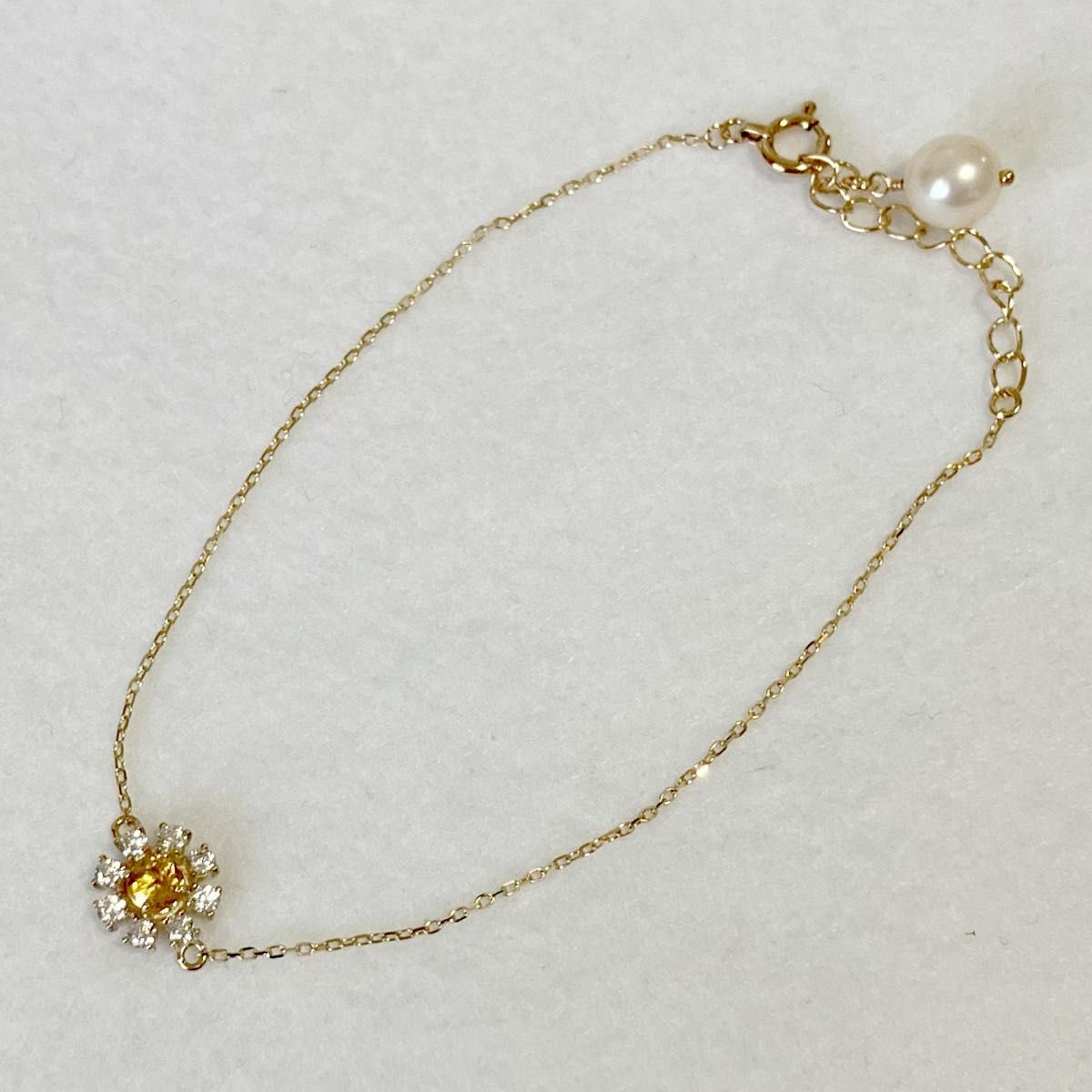 【人気商品】 Samantha Tiara フラワー シトリン K10 サマンサティアラ その他
