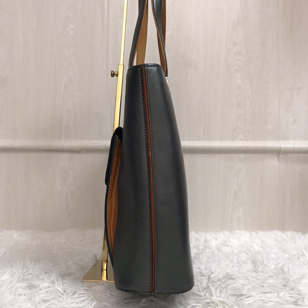 美品●ルイヴィトン LOUIS VUITTON ウィルウッド トートバッグ ハンドバッグ モノグラム メンズ ビジネス モノグラムマットネイビー 濃紺の画像4