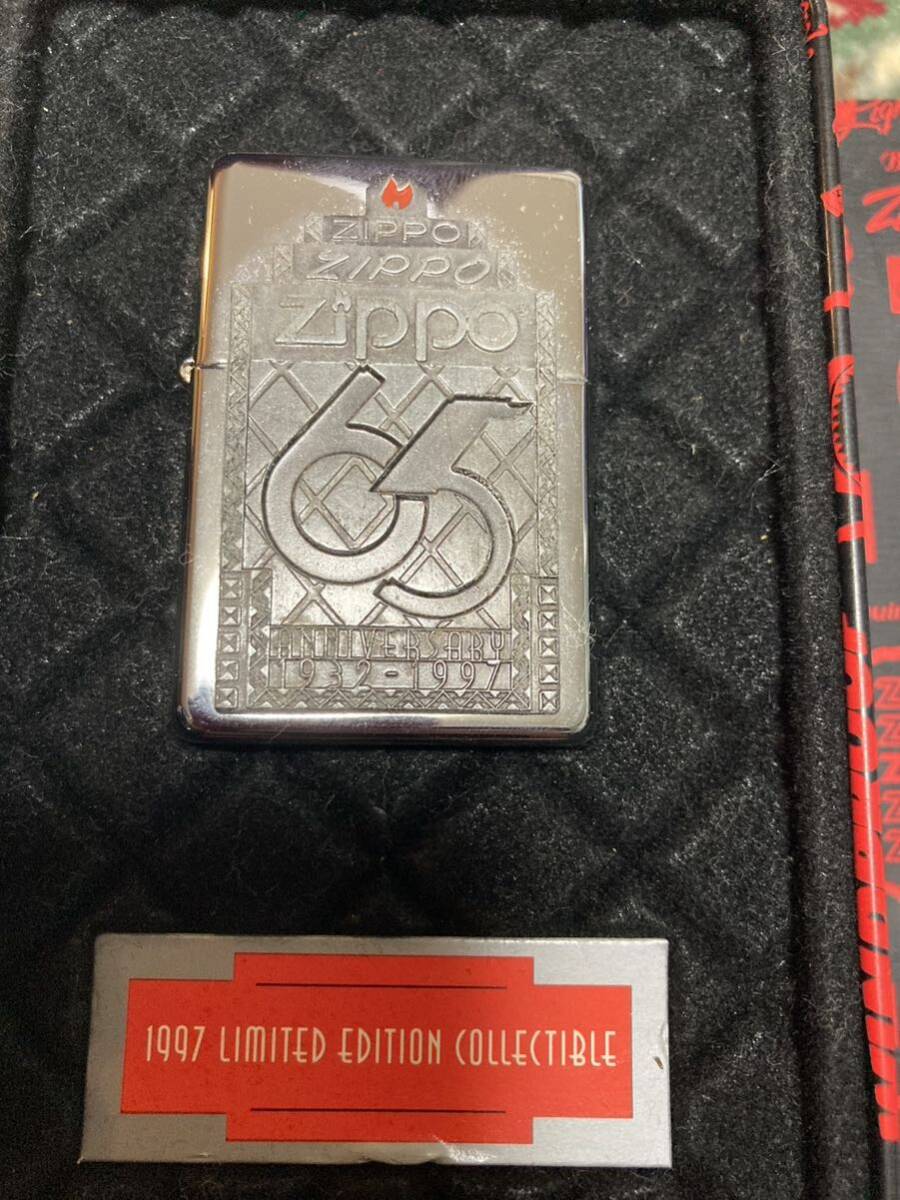 未使用 ZIPPO 65ANNIVERSARY 1932-1997 LIMITED EDITION COLLECTIBLE 65周年 USA製の画像2