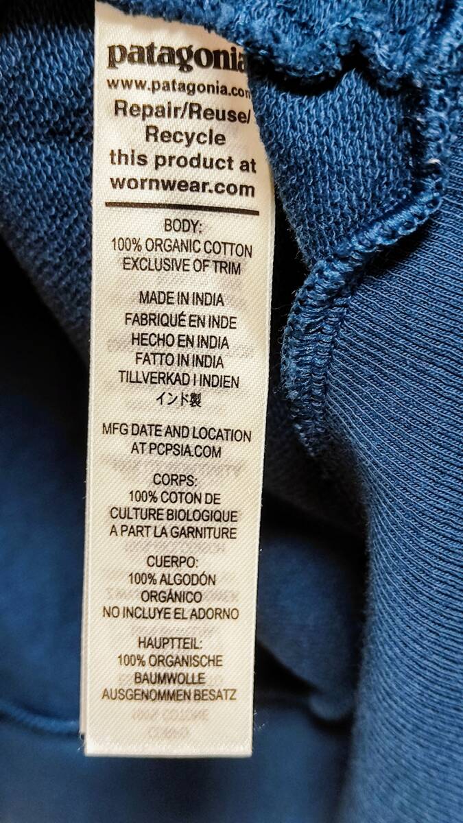 Patagonia Regenerative Organic Certified Cotton Hoody Sweatshirt 製品番号: 26330 M TIDB / パタゴニア スウェット M、紺色 の画像3