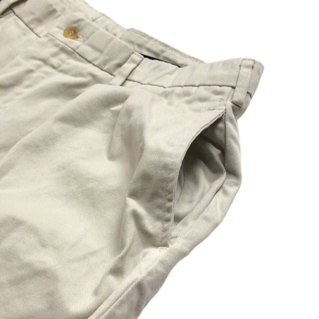 USA made BARRY BRICKEN Bally yellowtail  ticket 7933-55 chinos trousers bottoms two tuck 34 light gray 
