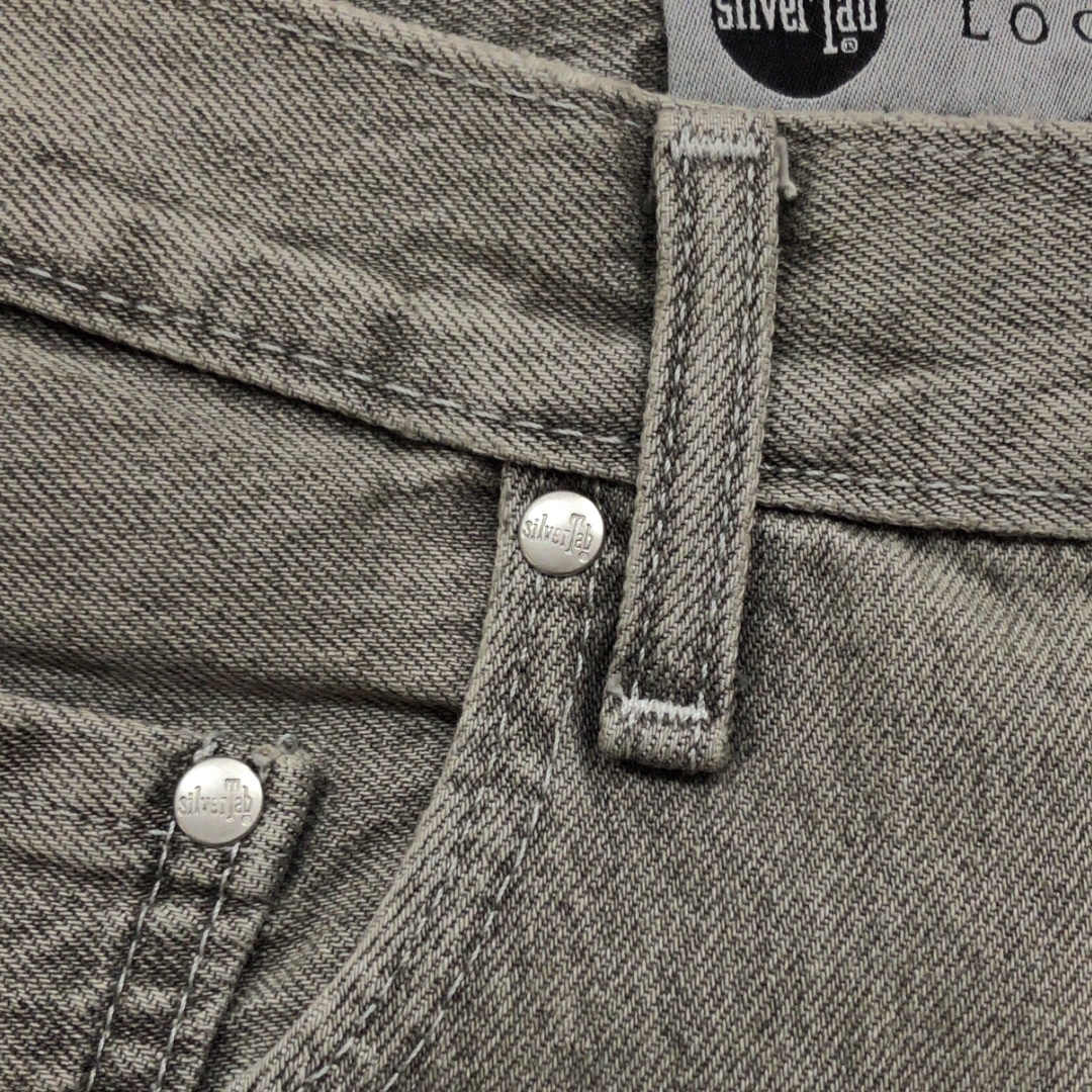 Levi's リーバイス SILVERTAB LOOSE シルバータブ 復刻 デニム ジーンズ パンツ テーパード W32 L30 ライトグレー A3421-0006_画像4