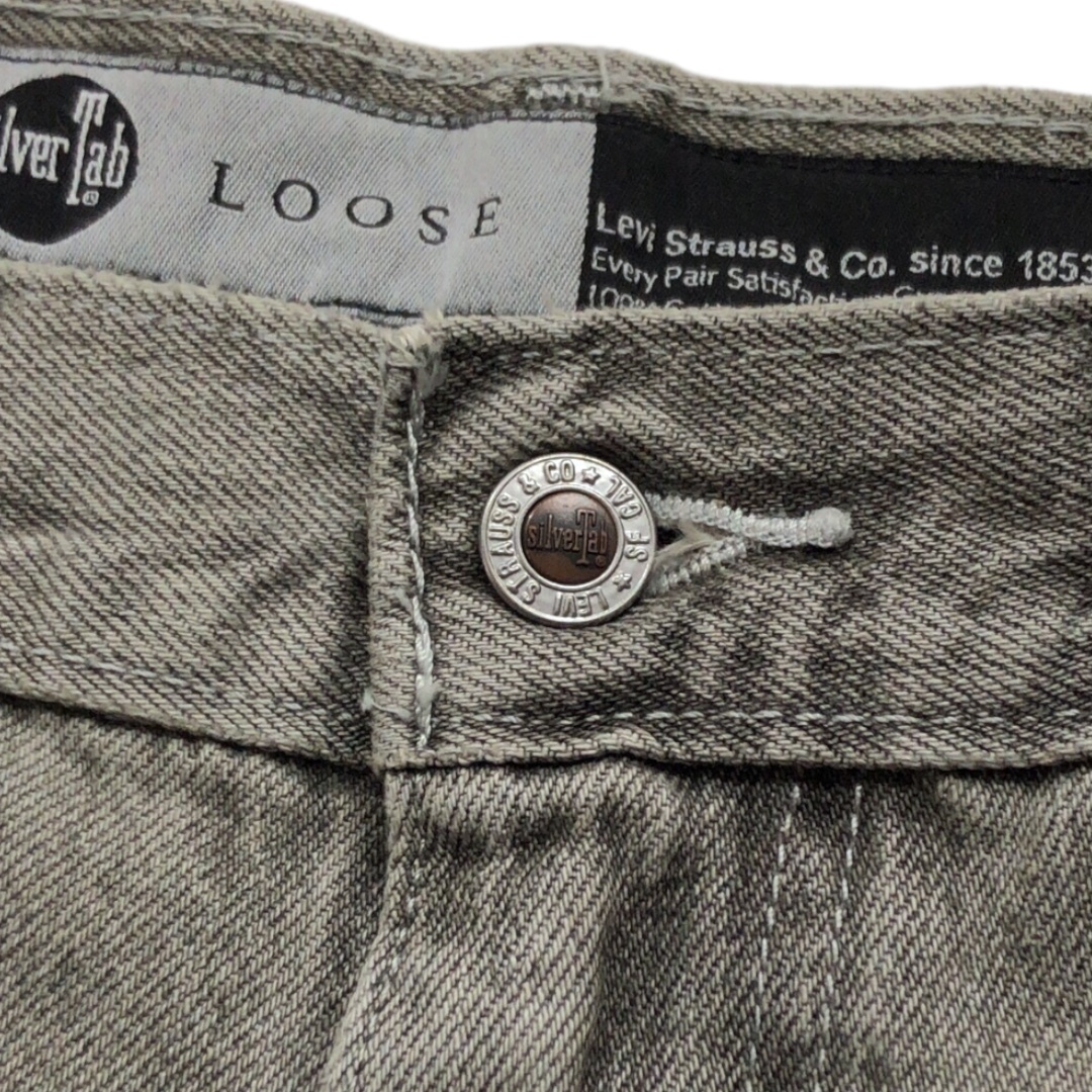 Levi's リーバイス SILVERTAB LOOSE シルバータブ 復刻 デニム ジーンズ パンツ テーパード W32 L30 ライトグレー A3421-0006_画像3