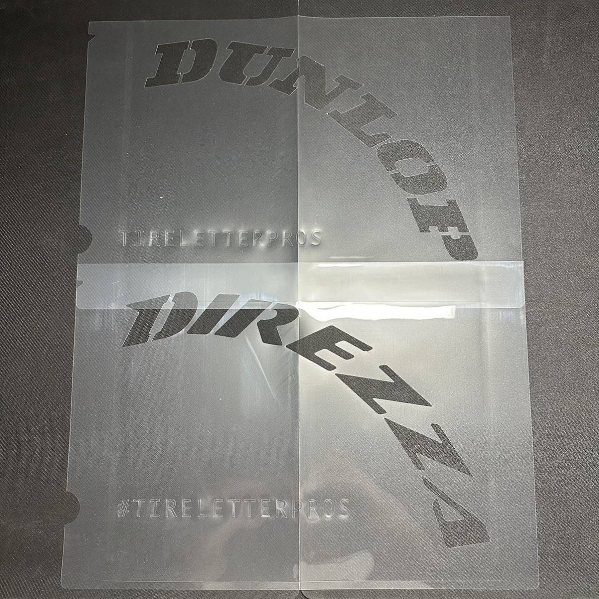 Dunlop Direzza タイヤレターステンシルの画像2