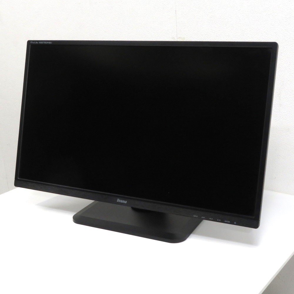 イイヤマ iiyama ProLite XB2783HSU PCモニター ブラック 27型 昇降 液晶ディスプレイ PC 業務用 OA機器 YH12891 中古オフィス家電の画像1