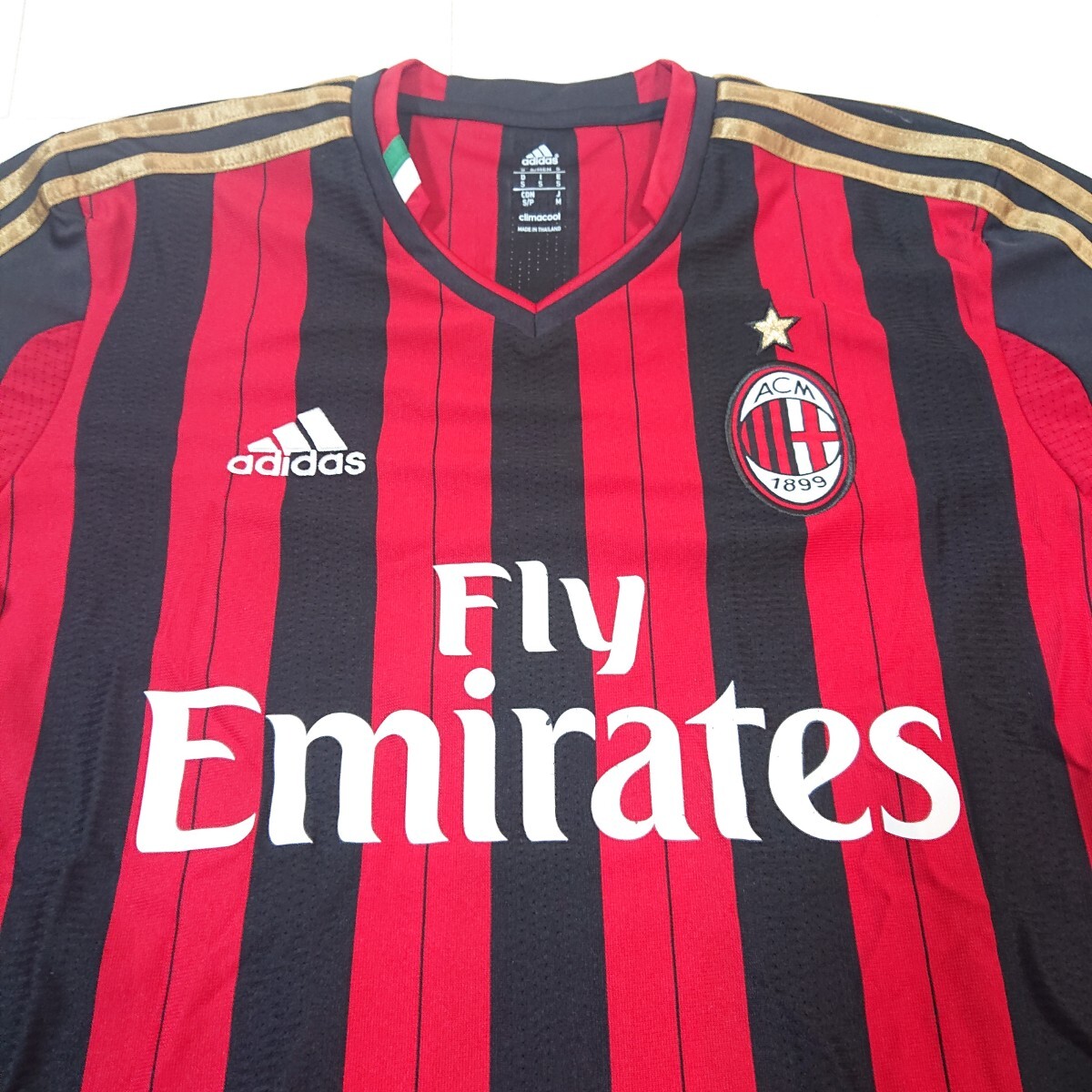 【2013-2014】adidas アディダス ACミラン 本田圭佑 10番 ユニフォーム Mサイズ セリエA honda soccer jersey ac milanの画像4