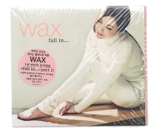 韓国CD★　WAX（ワックス）　 9集 Part1　「FALL IN...」　★　未開封品　★　2010年_ケース(オモテ面)　