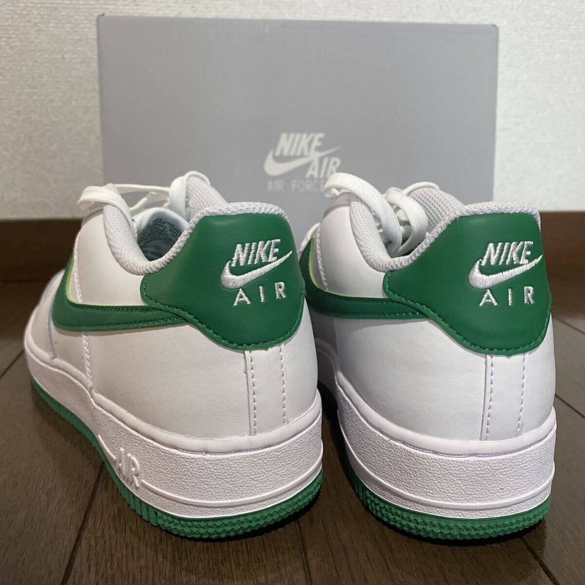 セール【GS24.5cm】新品ナイキNIKEエアフォース1AF1Air Forceグリーンの画像4